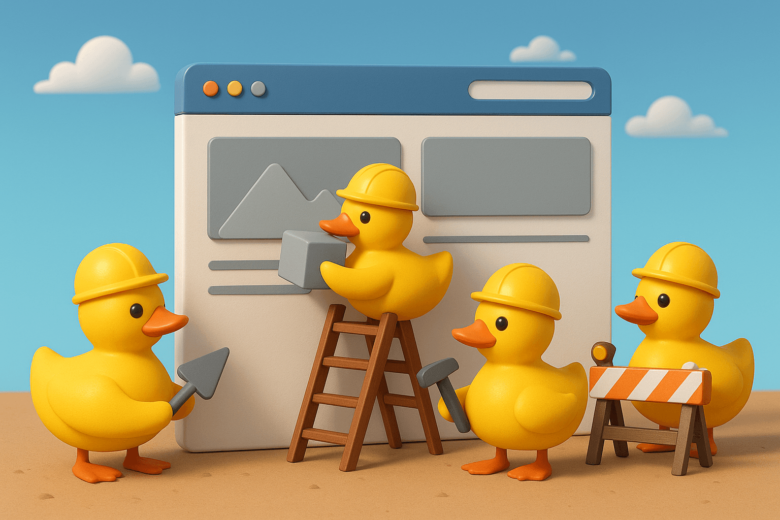 Duck working